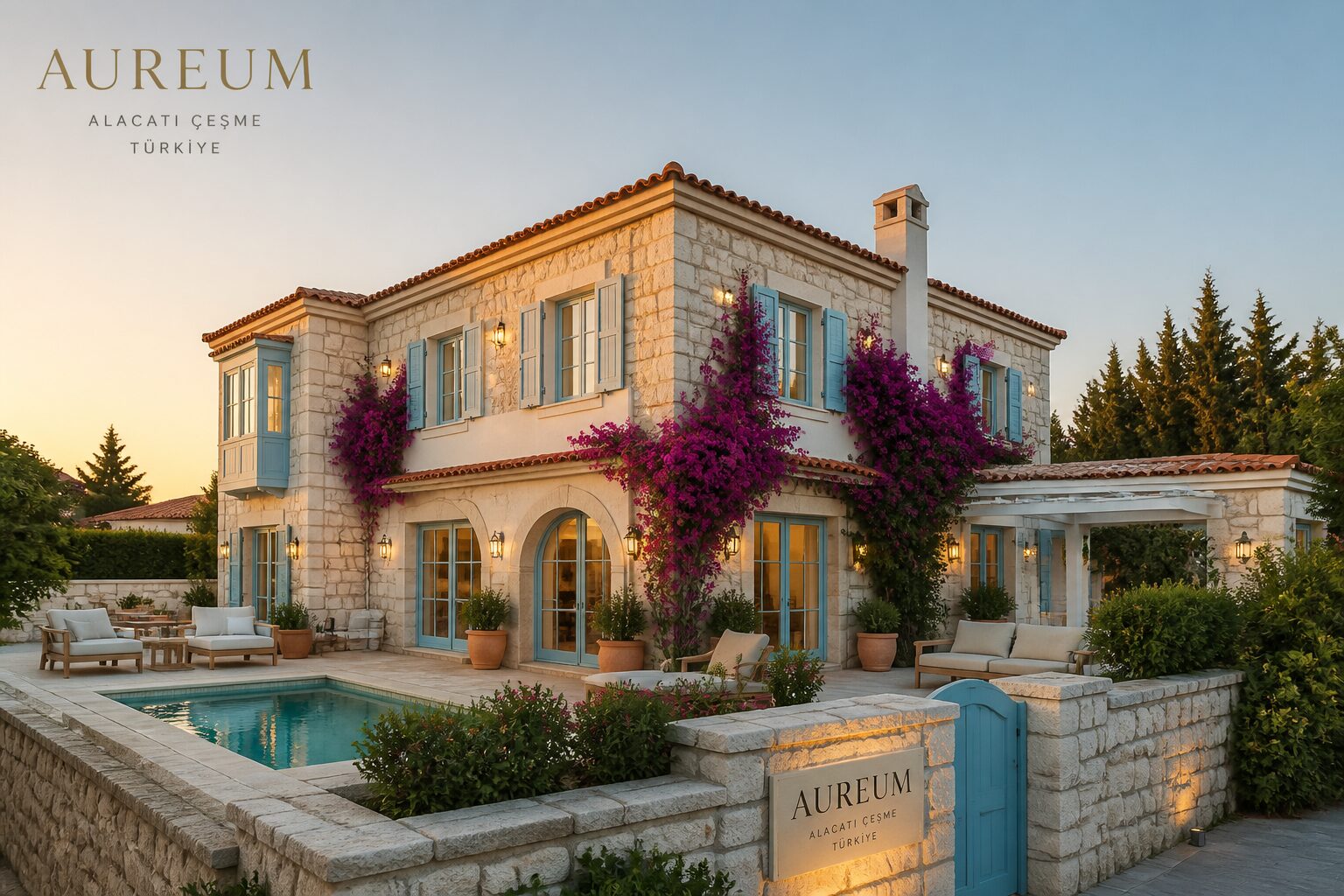 Çeşme Alaçatı Stone Villa